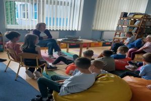 Uczniowie Szkoły Podstawowej nr 2 w Bibliotece