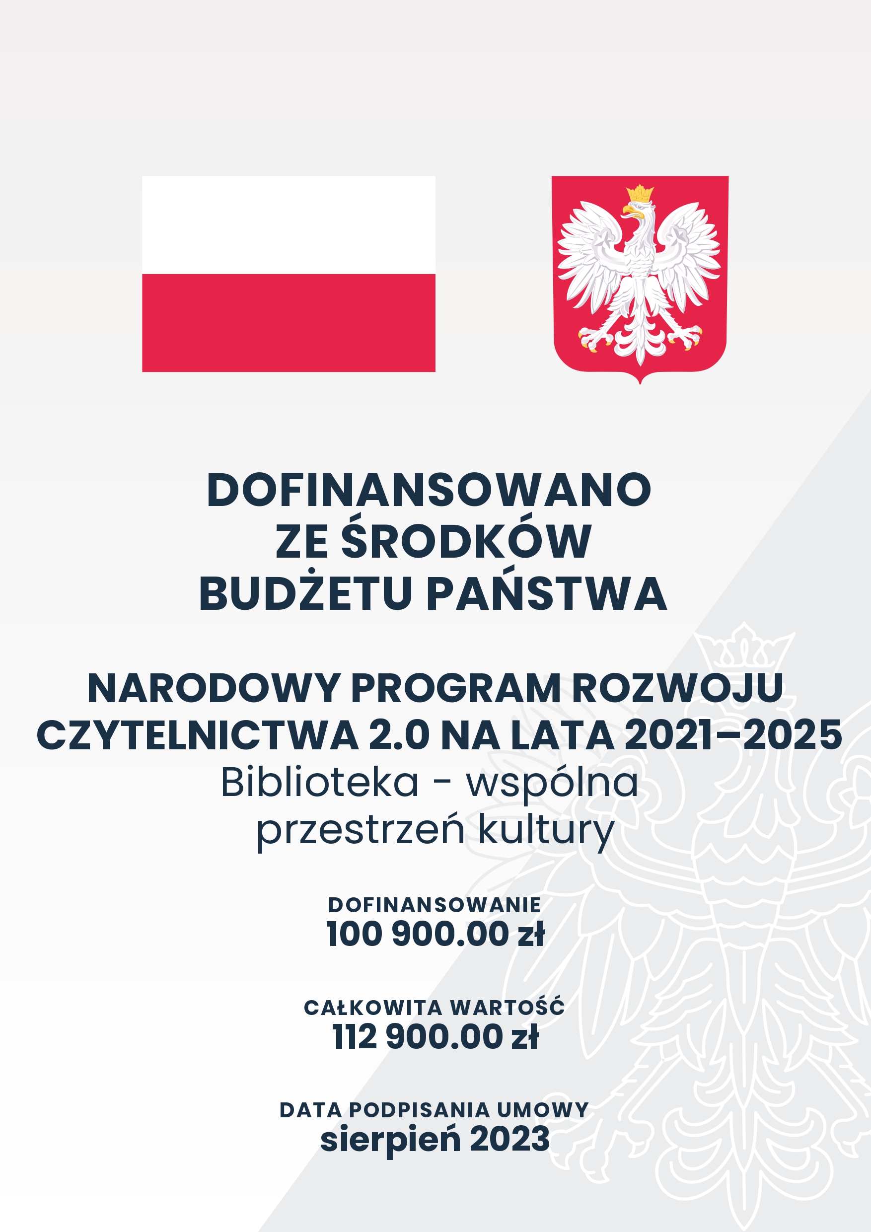 Plakat informacyjny fundacja BLISKO